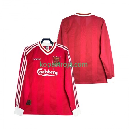 Billiga Fotbollströjor Liverpool 1995 Retro Hemma tröja 1996 Långärmad